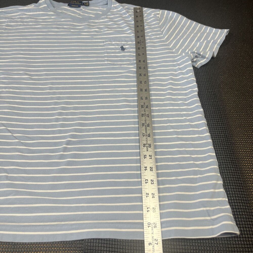Polo Ralph Lauren Classic Fit Blue‎ Striped Shirt Size X-Large - Picture 6 of 8
